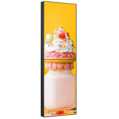 0.88 มม. 65 นิ้วขอบจอแคบ LCD Video Wall ความละเอียด 4K สำหรับการโฆษณา