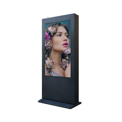 VGA HDMI Outdoor Digital Signage 55 นิ้ว 1920 * 1080 3000nits กล่องป้องกันการกัดกร่อน