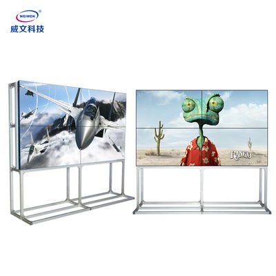 จอแสดงผล 4k Indoor Video Wall จอแสดงผล LCD 24 กก. 55 นิ้วปกติสีดำ