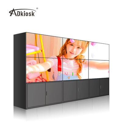 ผนังจอ LCD ขนาด 49 นิ้วความละเอียด 2x3 FHD 1920X1080 พร้อมขายึดตู้