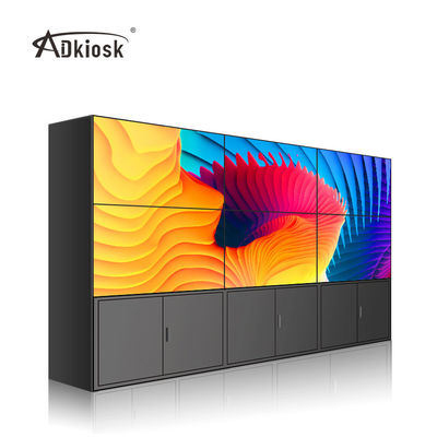 หน้าจอแสดงผล LCD Video Wall ขนาด 24 กก. ติดตั้งในแนวนอน FHD ขนาด 55 นิ้ว
