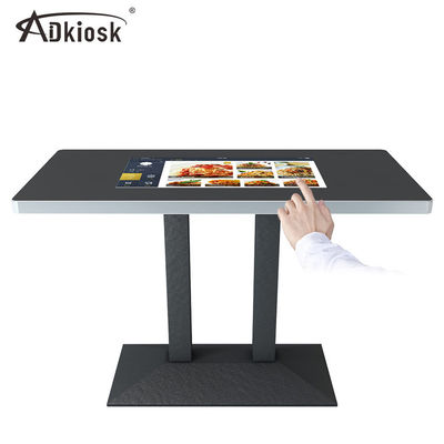 โต๊ะรับประทานอาหารแบบโต้ตอบทัชสกรีน AC 100V 32inch 1800:1 Contrast