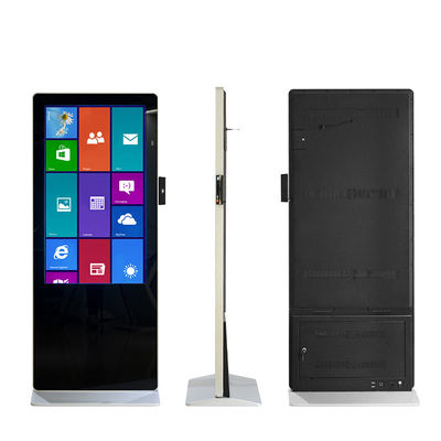 คีออสก์แบบตั้งพื้นแบบสัมผัสหน้าจอ LCD Bill ตู้ชำระเงินด้วยตนเอง 16.7M Color