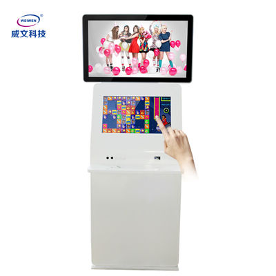 คีออสก์ข้อมูลบริการตนเองแบบโต้ตอบของธนาคาร 300 nits Capacitive