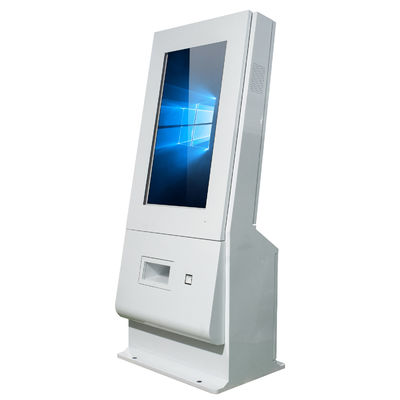 หน้าจอสัมผัสตู้บริการตนเองกลางแจ้ง 240V เวลาตอบสนอง 8ms พร้อมเครื่องพิมพ์ A4