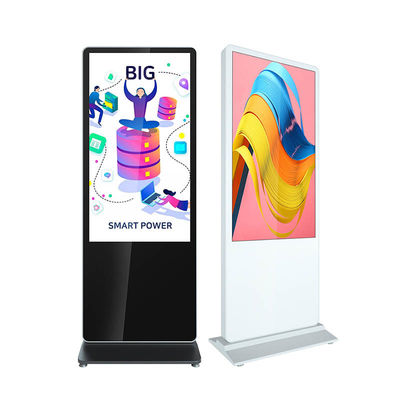 ตู้หน้าจอสัมผัสแบบโต้ตอบขนาด 55 นิ้วแบบตั้งพื้น Capacitive Multi Touch Kiosk