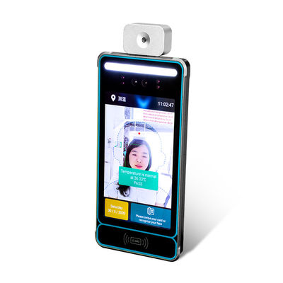 IPS All In One Face Recognition Terminal เครื่องวัดอุณหภูมิการสแกน 8inch 140°F Access Control