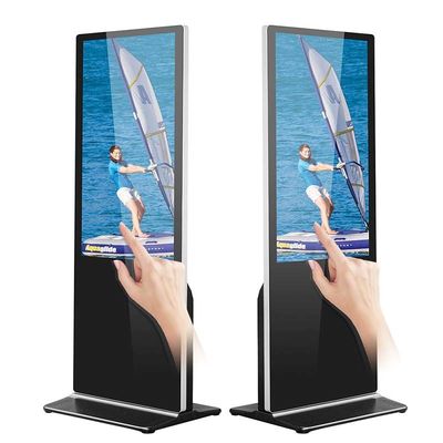 ตู้โฆษณาแบบโต้ตอบแบบ Full HD 49 นิ้ว 55 นิ้วจอแสดงผลระบบสัมผัสขนาดใหญ่H81