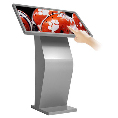 หน้าจอสัมผัสแบบยืนอิสระแบบดิจิตอลแบบโต้ตอบ 55 นิ้ว LCD i5 i7 CPU