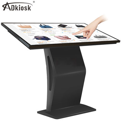 ขาตั้ง 16:9 จอภาพ LCD โฆษณาแบบทัชสกรีนแบบโต้ตอบ 16.7M Color