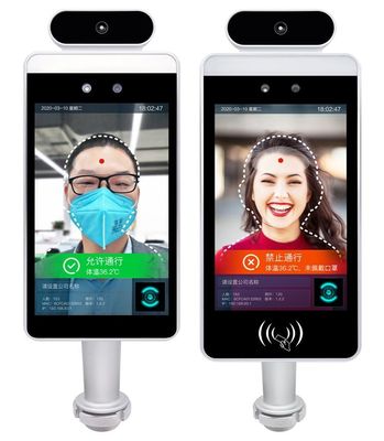 Access Control Face Recognition Terminal IP65 ที่เก็บข้อมูล 8G ติดผนังกันน้ำ
