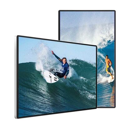 หน้าจอแสดงผลโฆษณา LCD มัลติมีเดีย FHD 8GB ROM Waterproof