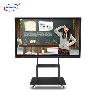 หน้าจอสัมผัส LCD อิเล็กทรอนิกส์ lnteractive TV ไวท์บอร์ดพร้อมขายึด Optional