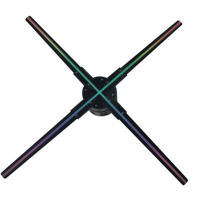 การ์ด SD ขนาด 16GB ขนาด 70 ซม. การ์ด TF 3D Hologram Fan แสดงผล LED โฆษณา เครื่องฉาย Digital Fan