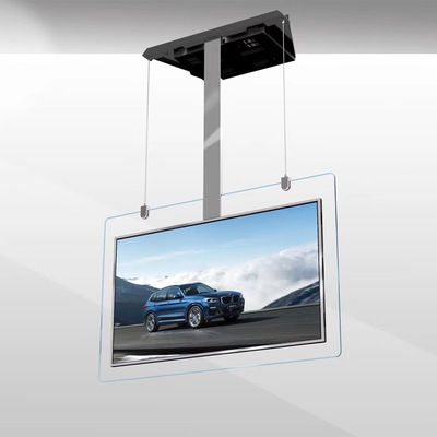 700 Nits แขวนหน้าจอ LCD โปร่งใส 55 นิ้ว OLED จอแสดงผลดิจิตอลสองด้าน