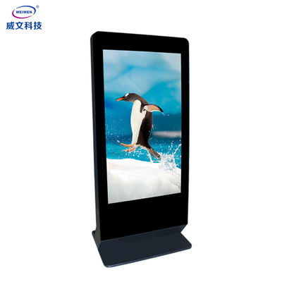 หน้าจอโฆษณา LCD แบบตั้งพื้น 65 นิ้วเครื่องเล่นโฆษณาดิจิทัล