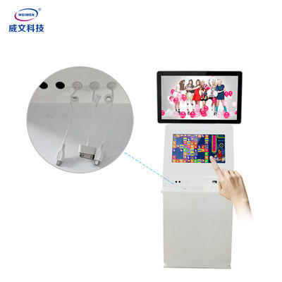 ขาตั้งพื้นโฆษณา LCD สองด้านความสว่างสูงป้ายดิจิตอลระบบสัมผัส