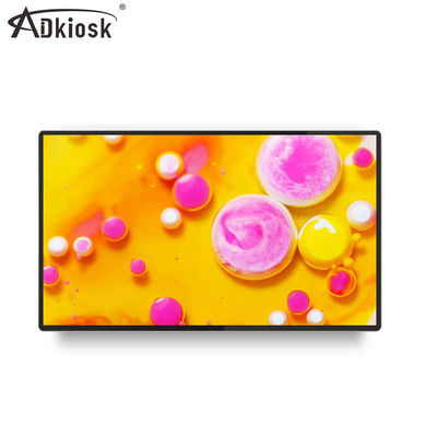ความละเอียดหน้าจอ LCD ในอาคาร 1920*1080 Android รุ่นเครือข่ายติดผนังป้ายดิจิตอล