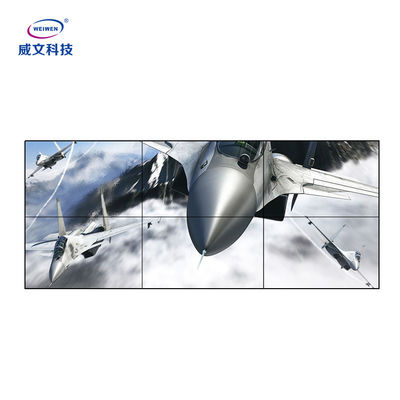 จอแสดงผล LCD ผนังวิดีโอติดผนัง 1920x1080 / 4k 3x3 LCD Splicing Screen