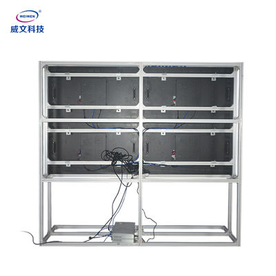 หน้าจอ LCD Splicing แบบตั้งพื้น 55 นิ้วโฆษณาป้ายดิจิตอล 3.5 มม. Gap