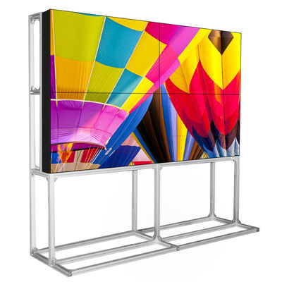 หน้าจอ LCD Splicing LCD แบบตั้งพื้นแบบบางพิเศษขนาด 65 นิ้ว
