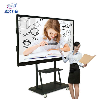 IPS 188W ดิจิตอลทัชสกรีนไวท์บอร์ด LCD UHD พร้อมขายึดแบบพกพา