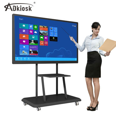 HDMI OUT 4k หน้าจอสัมผัสไวท์บอร์ดแบบโต้ตอบ LCD 1080P สาย AC
