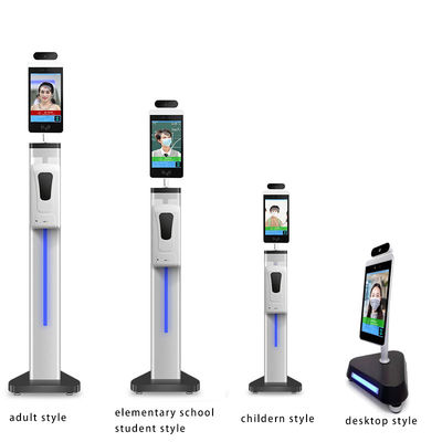 หน้าจอ 7 นิ้ว Face Recognition Terminal เครื่องวัดอุณหภูมิอินฟราเรดสแกนเนอร์