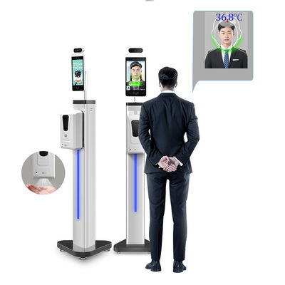 All In One Temperature Face Recognition Terminal 150 ซม. Distance Dynamic Camera