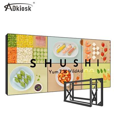 HD Controller LCD Splicing Display 500cd / m2 4k ติดผนัง 180W