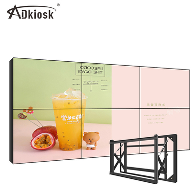 หน้าจอ LCD แบบฝาแคบแบบแคบ 49in 3x3 Vertical Advertising Splicing Screen