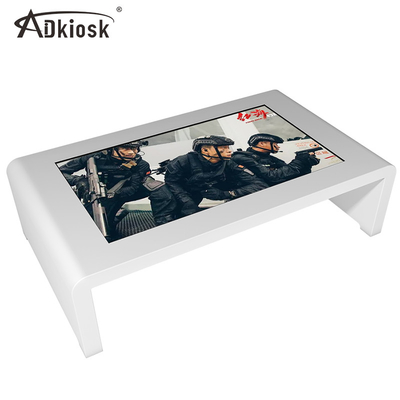55 &quot;Pcap Touch Smart Interactive Table กันน้ำสำหรับร้านอาหาร Coffee Conference