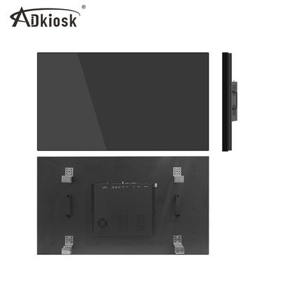 ผนังวิดีโอโฆษณาขนาด 4k 55 นิ้วในร่มหน้าจอ LCD Splicing 2x2 3x3