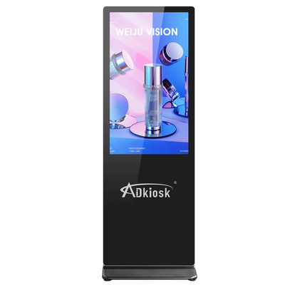 ป้ายโฆษณาดิจิทัลขนาด 55 นิ้ว Android Wifi Lcd Monitor