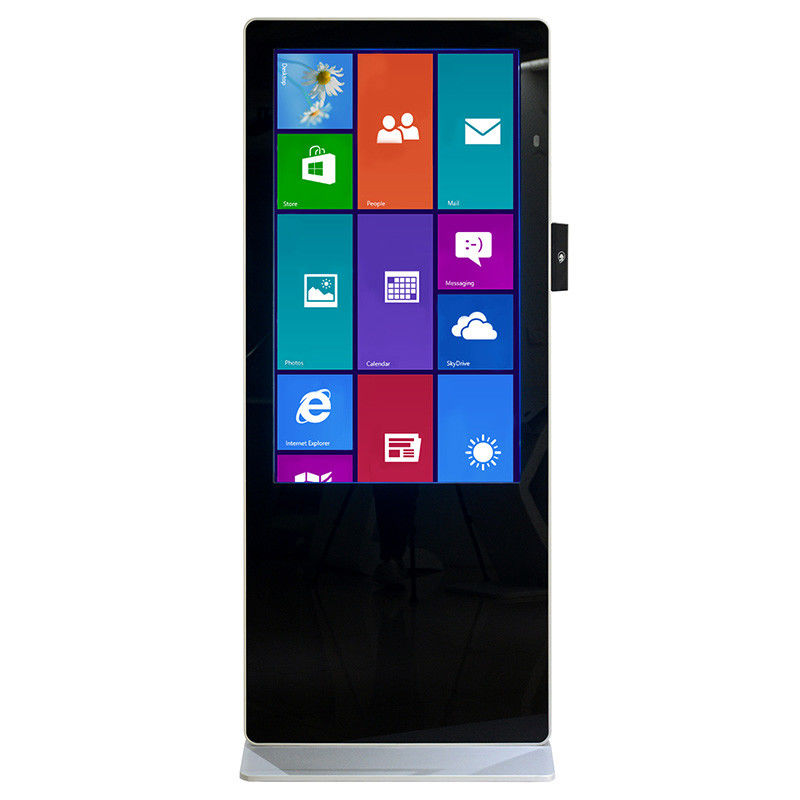 คีออสก์แบบตั้งพื้นแบบสัมผัสหน้าจอ LCD Bill ตู้ชำระเงินด้วยตนเอง 16.7M Color