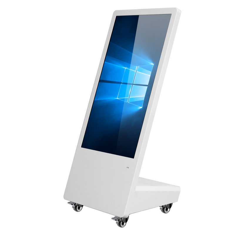 ป้ายดิจิตอลตั้งพื้น 32 นิ้ว 16:09 ข้อมูลจอแสดงผล LCD โฆษณาเครื่องเล่น