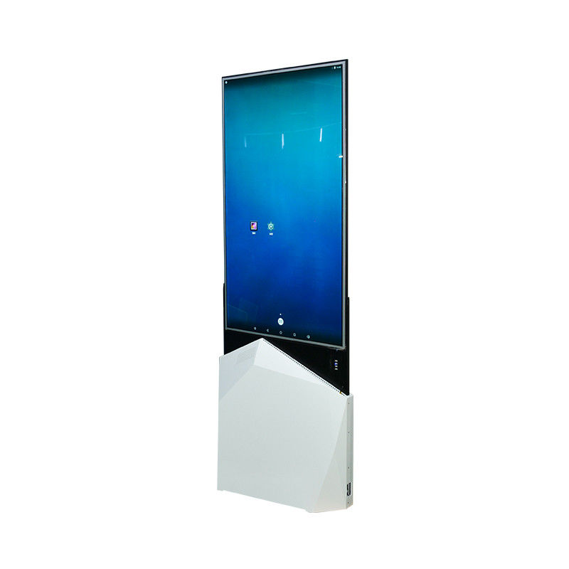 ขาตั้งพื้นป้ายดิจิตอล OLED ขนาด 55 นิ้วสองด้าน ตั้งพื้นป้ายดิจิตอล