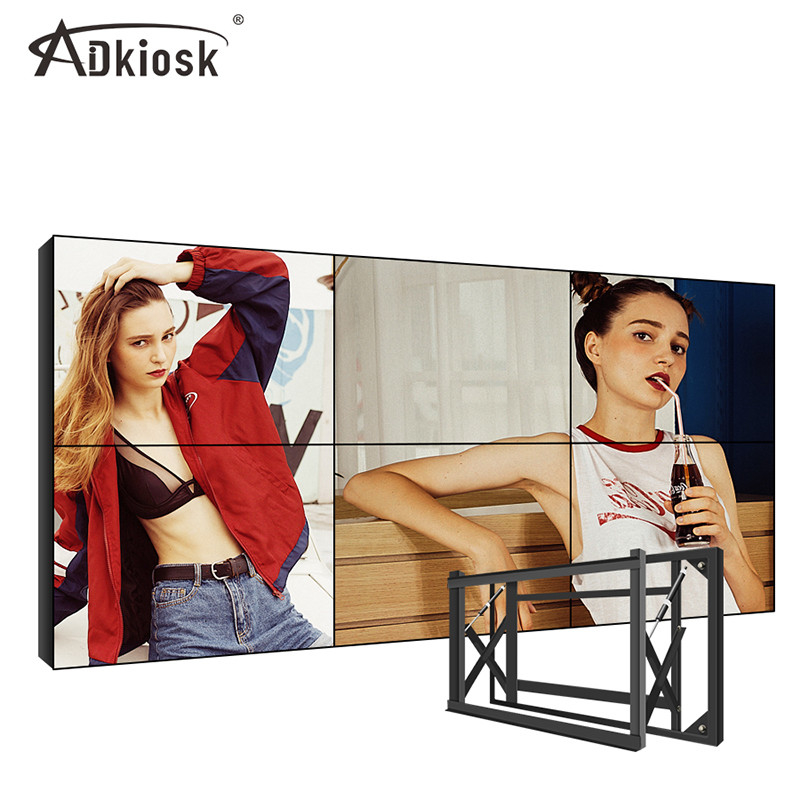 100V LG 55 นิ้ว LCD Video Wall Display ความละเอียด 2K 4K FHD พร้อมขอบจอ 1.8 มม